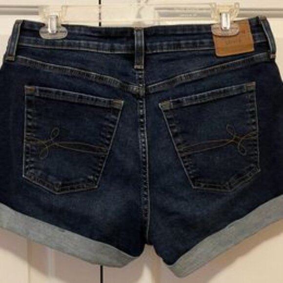 Levi's Denizen Cuffed High-Rise Shorts size 10 - Picture 2 of 5